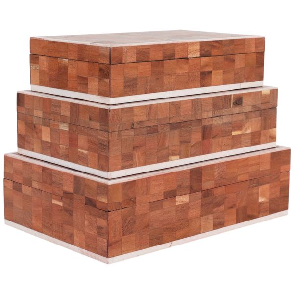 Sageholm Boxes, Marron, Lot de 3