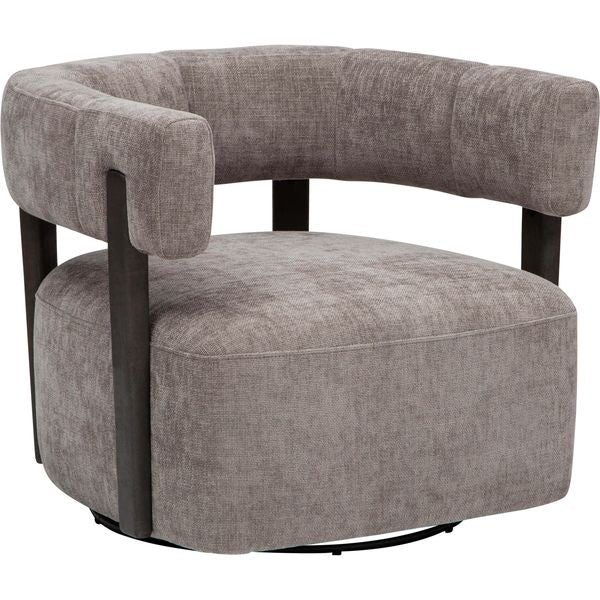 Fallon Swivel Chaise, Joyce Mushroom