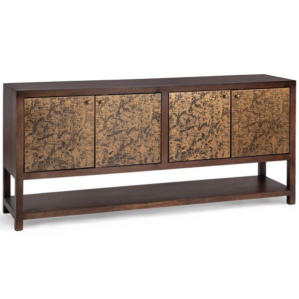 Avara 4 Door Cabinet, Marron