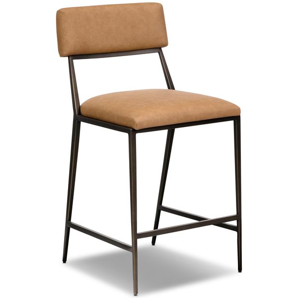 Somerson Cuir Stool, Maestro Camel