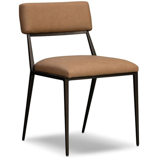 Somerson Cuir Dining Chaise, Maestro Camel, Lot de 2