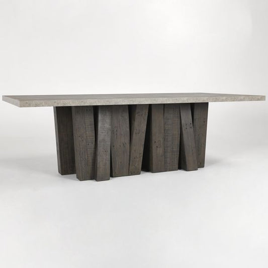 Simone 94 Table a manger, Antique Gris