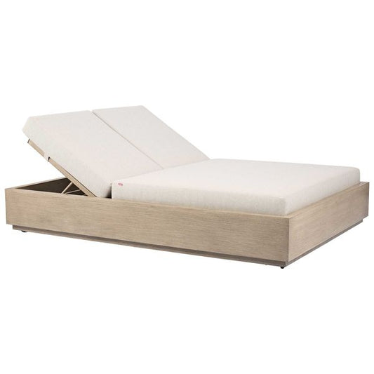 Varadero Beach Double Chaise, Gris